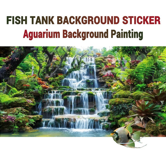 Rainforest Waterfall, Fish Tank Background - ProPawPet.com