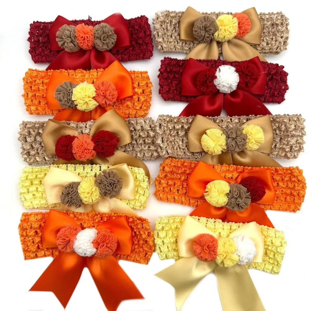 30/50pcs Fall Thanksgiving Large Dog Bowties - ProPawPet.com