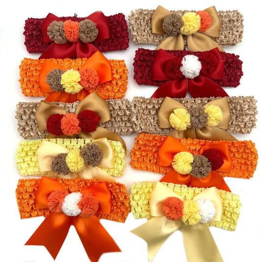 30/50pcs Fall Thanksgiving Large Dog Bowties - ProPawPet.com