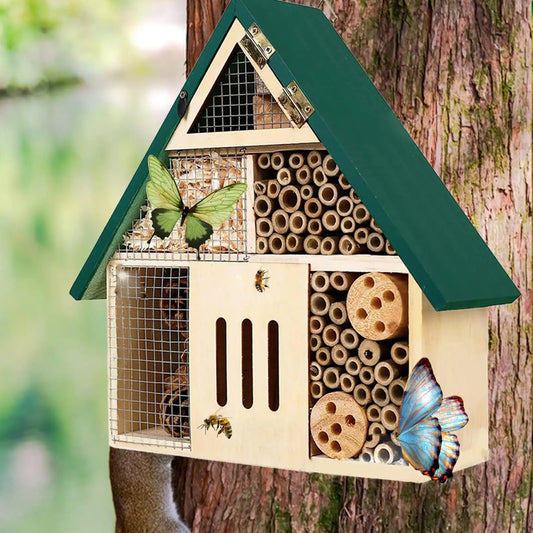 Bee Hotel Shelter Sawdust Bee Hotel for Tree - ProPawPet.com