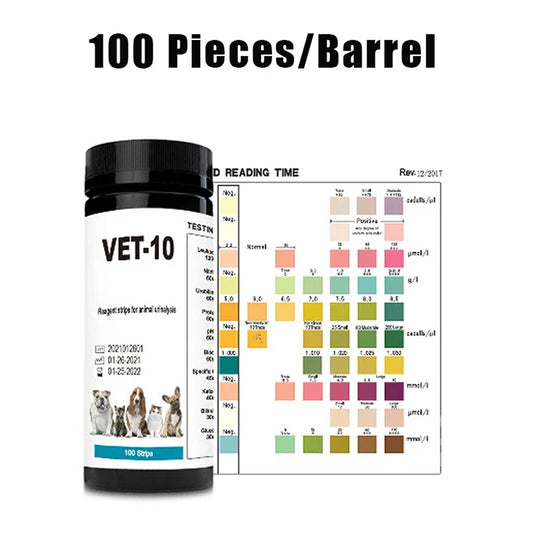 100PCS 10-Parameter Cat & Dog Urine Test - ProPawPet.com