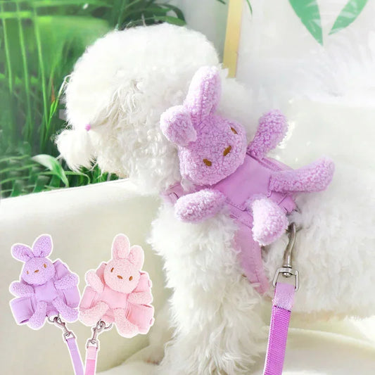 Cute Plush Bunny Chest Strap Vest Dog - ProPawPet.com
