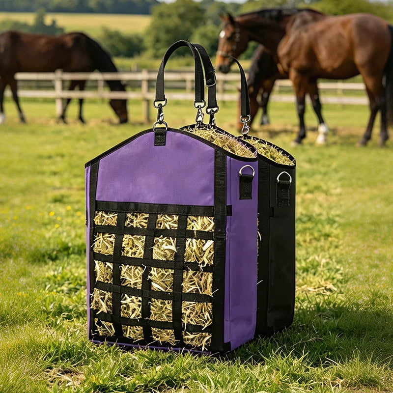Hanging Horse Straw Bag, Large Capacity Breathable Oxford – 3 Colors
