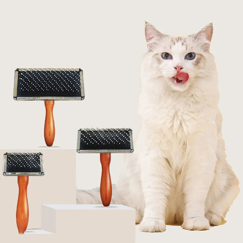 Dog Comb Solid Wood Brush Pet Hair Remover - ProPawPet.com