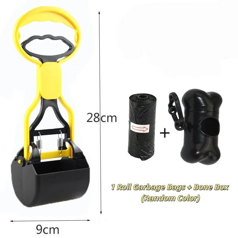 Portable Dog Pooper Scooper No Touch No Bend Long – Poop Bags, Litter & Cleanup
