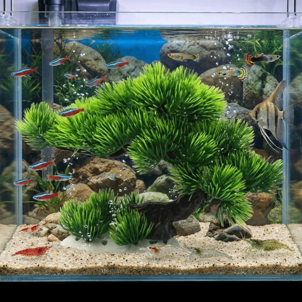 Plastic Simulation Aquatic Plant Natural - ProPawPet.com