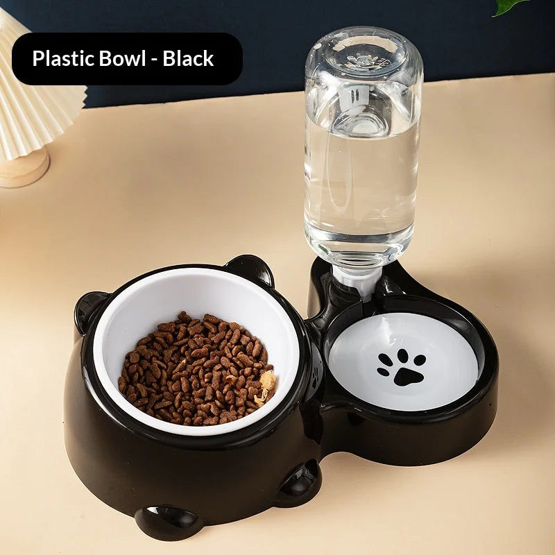 3 in 1 Anti-tip Cat Pet Feeder Automatic - ProPawPet.com