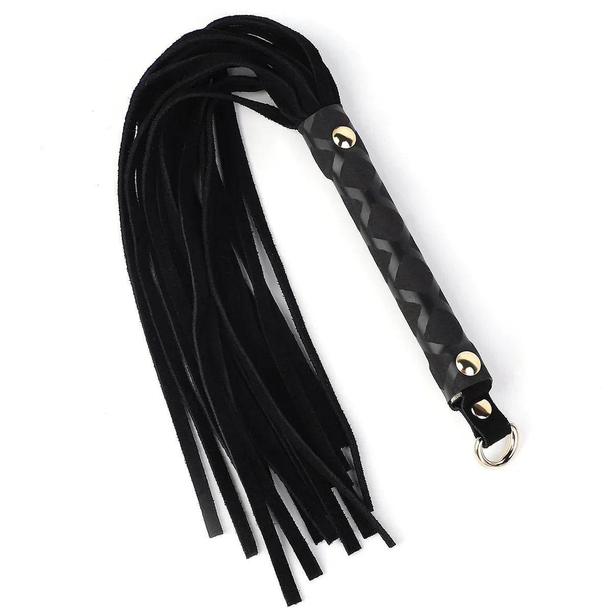 39cm Premium Leather Suede Flogger Horse Training Crop – 3 Colors