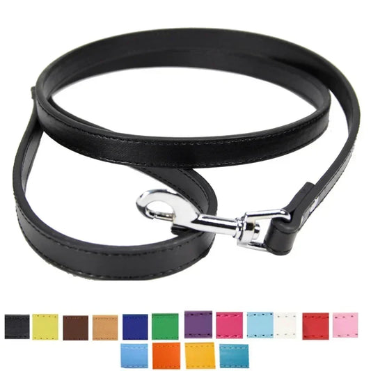 Leather Cat Dog Leashes Colorful Puppy - ProPawPet.com