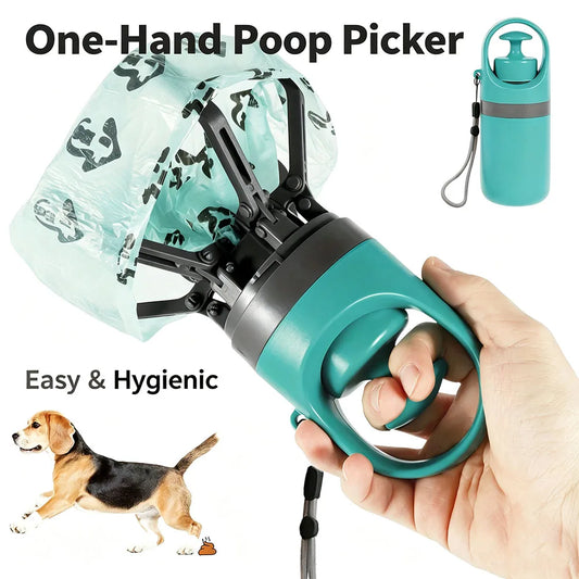 Portable One‑Hand Dog Poop Picker Built‑in - ProPawPet.com
