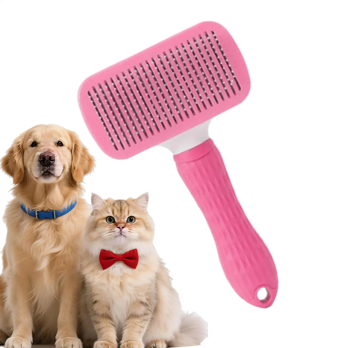 Pet Grooming Brush One-Click Hair Removal - ProPawPet.com