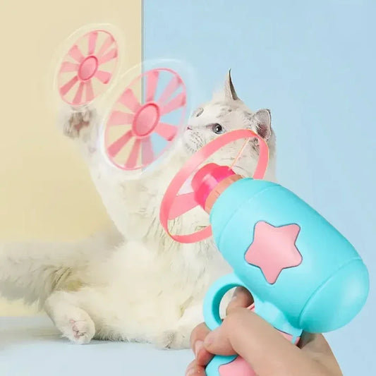 Flying Saucer Launcher Automatic Interactive - ProPawPet.com