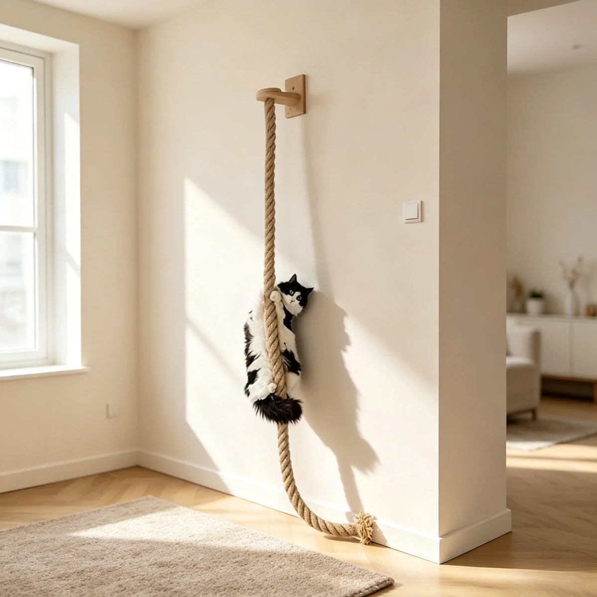 Wall Mounted Cat Sisal Rope Scratching Rope - ProPawPet.com