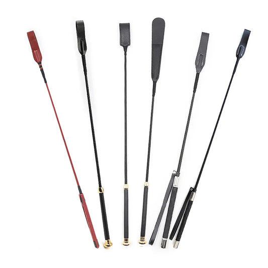 PU Leather Long Straight Whip Flogger Paddle - ProPawPet.com