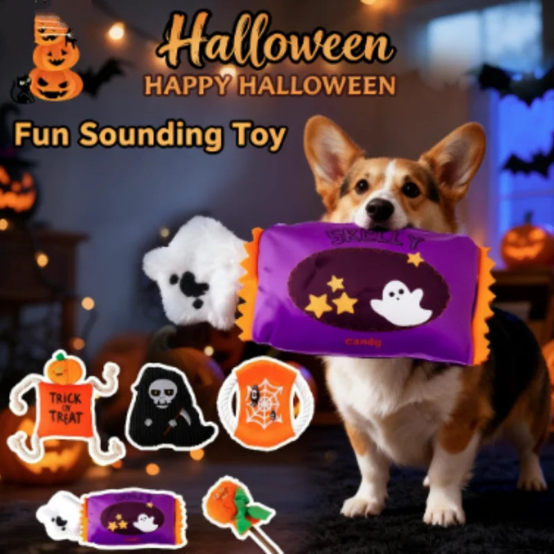 Halloween Plush Dog Toy With Squeaker Bite - ProPawPet.com
