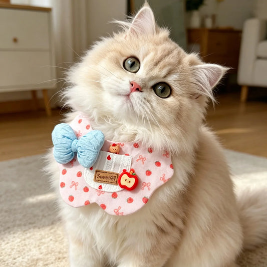 Cat Princess Wind Bib Dog Bow Bib Saliva - ProPawPet.com