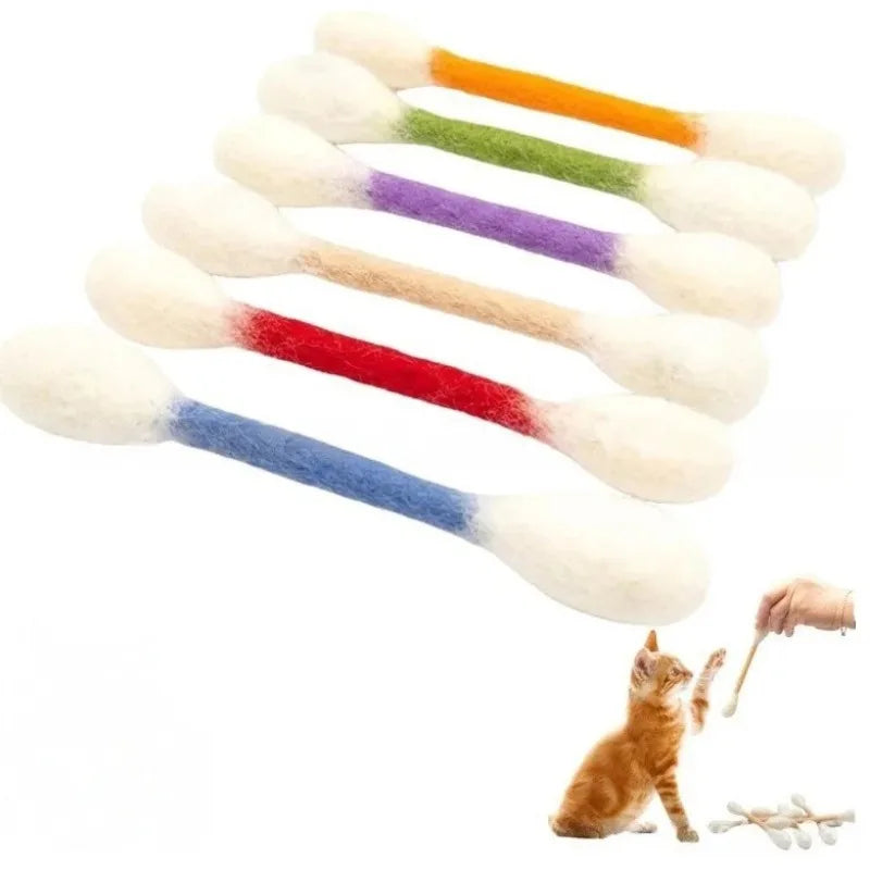 Durable Creative Large Cotton Swab Shaped Catnip Plaything – Cat Supplies