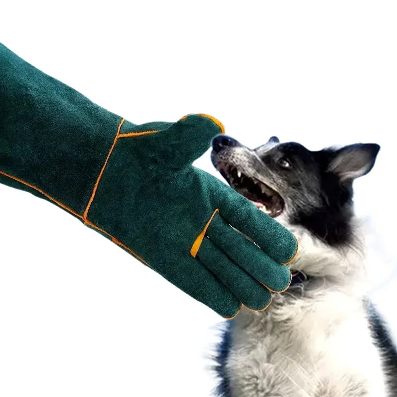 Anti-Bite Safety Gloves Leather Pets Grip - ProPawPet.com