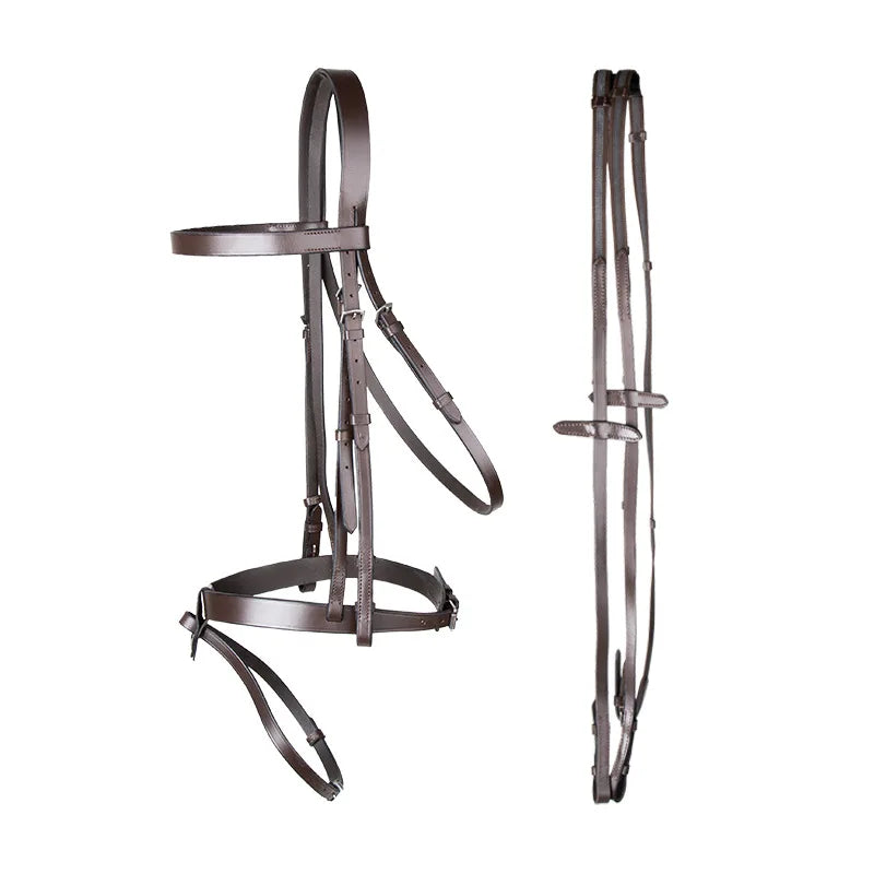 Pure Cowhide Flat Leather Water Leash Bridle - ProPawPet.com
