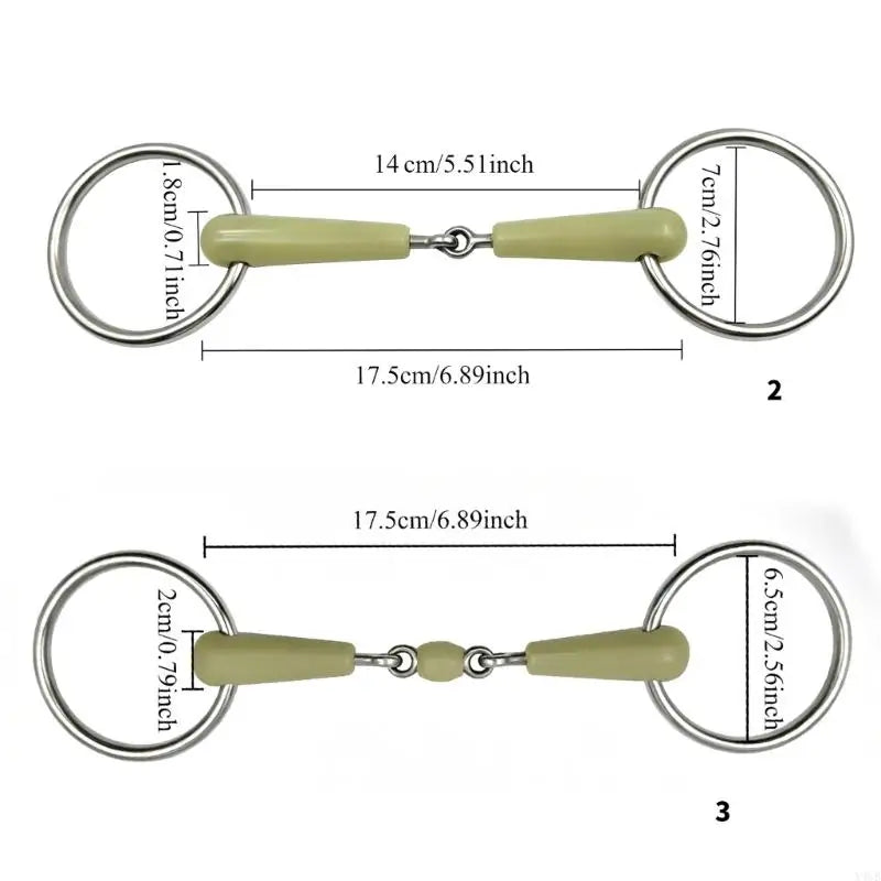 Stainless Steel Loose Rings Horse Mouth Bit - ProPawPet.com