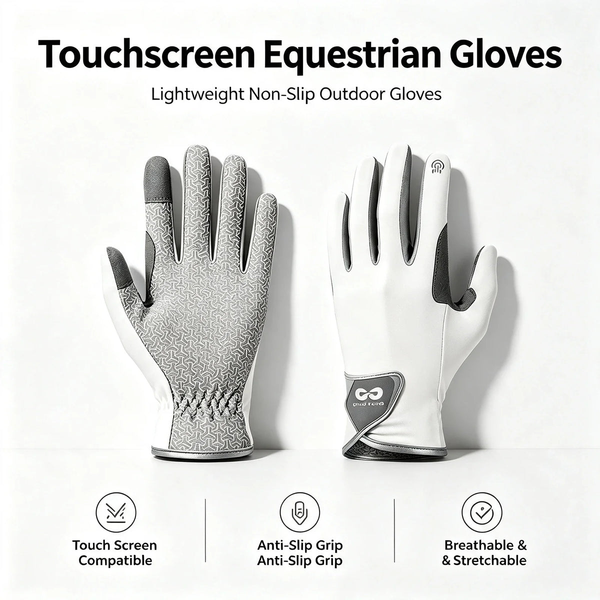 Horse Riding Gloves Non Slip Breathable - ProPawPet.com