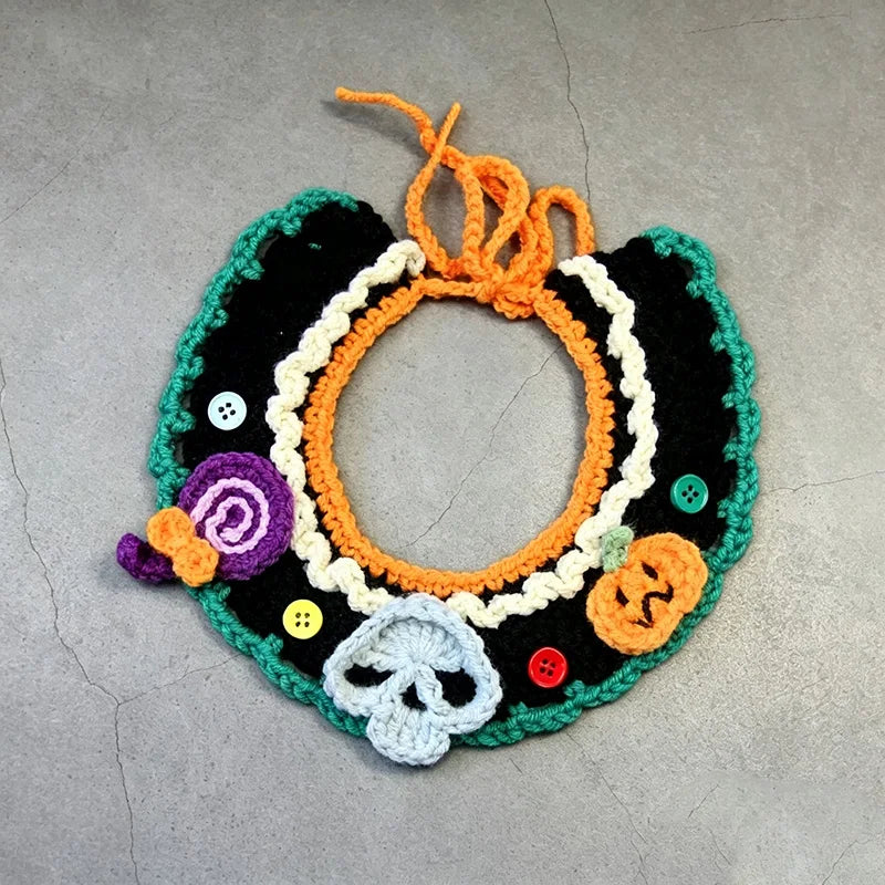 Hand-crochet Pet Scarves Collars Halloween - ProPawPet.com