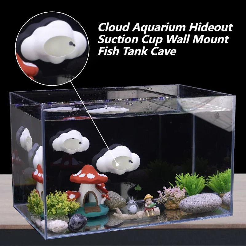 Cloud Shaped Fish Tank Cave Shelter Hideouts - ProPawPet.com