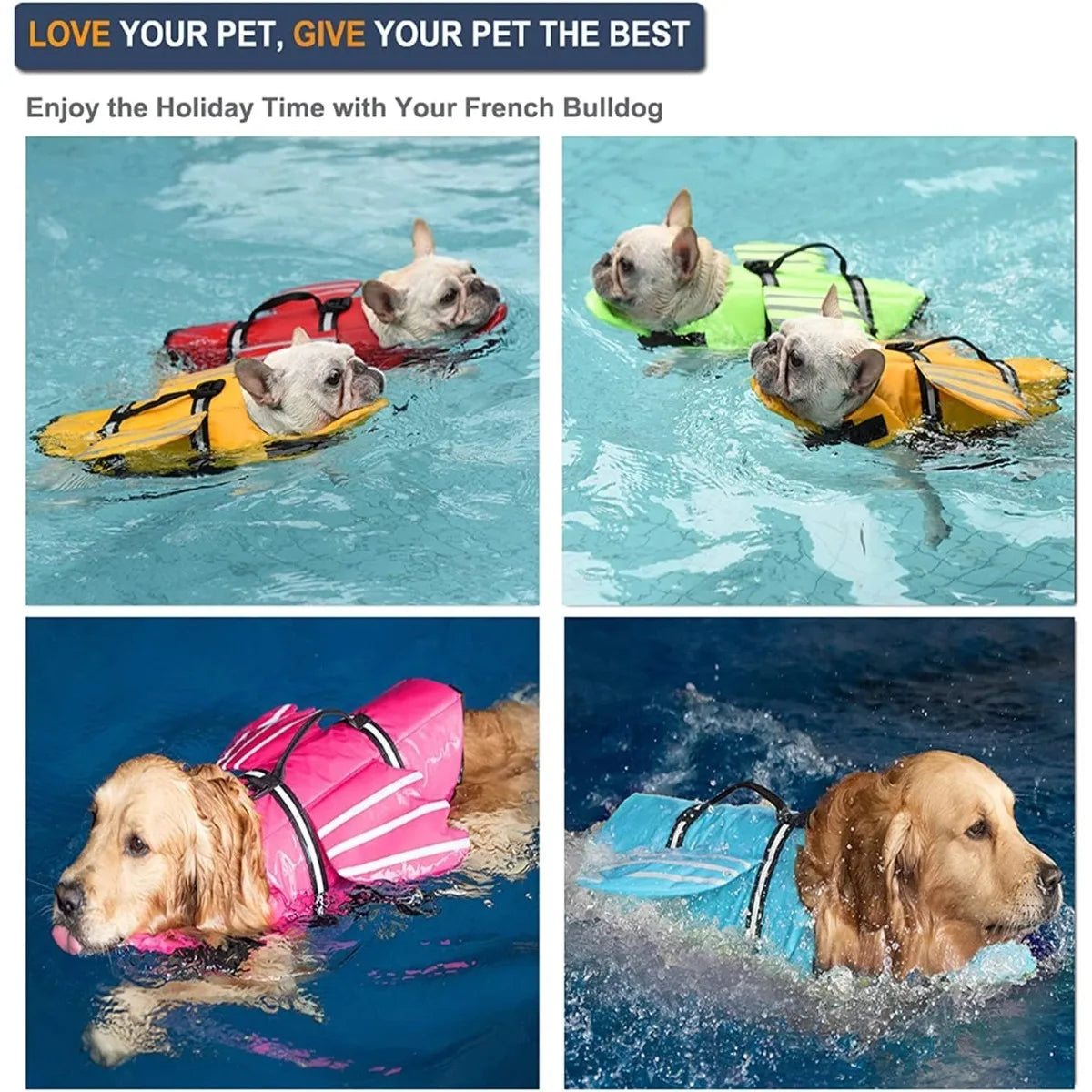 Dogs Life Jacket with Chin Float Oxford - ProPawPet.com