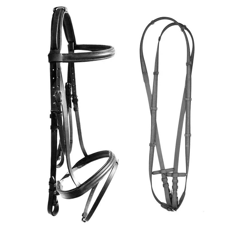 Horse Bridle English Leather Bridle with - ProPawPet.com