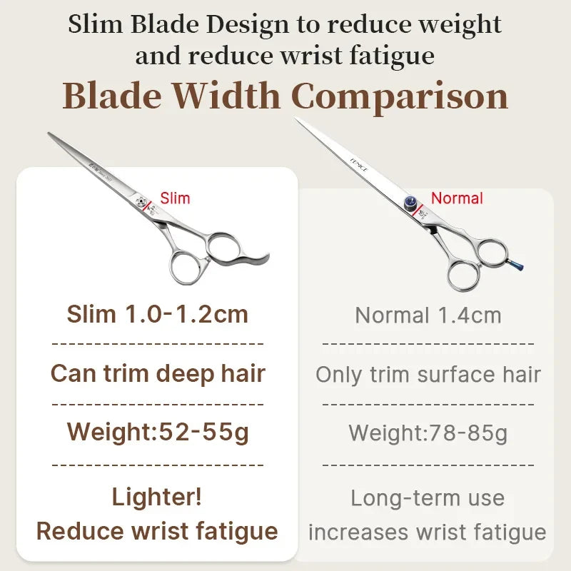 Fenice Slim Narrow Dog Grooming Scissors Set - ProPawPet.com