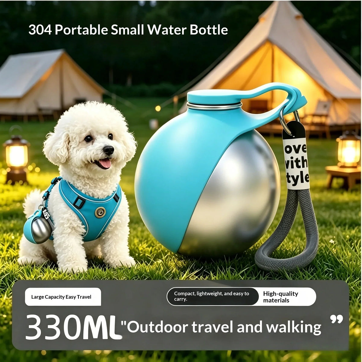 330ml Dog Water Bottle Portable Pet Water - ProPawPet.com