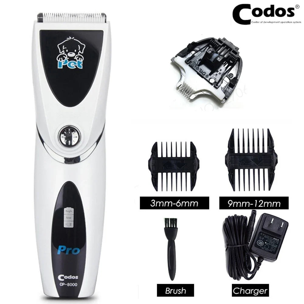 Codos Cp8000 Professional Cat & Dog Hair Trimmer, Rechargeable