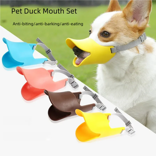 Adjustable Dog Silicone Duck Muzzle Anti - ProPawPet.com