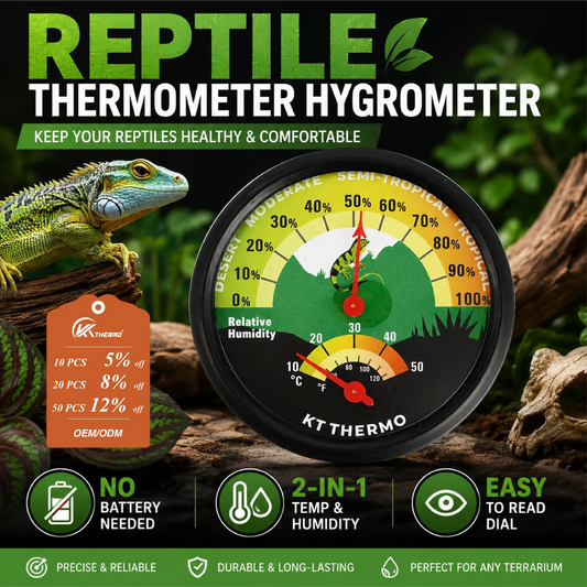Reptile Thermometer Hygrometer Analog - ProPawPet.com