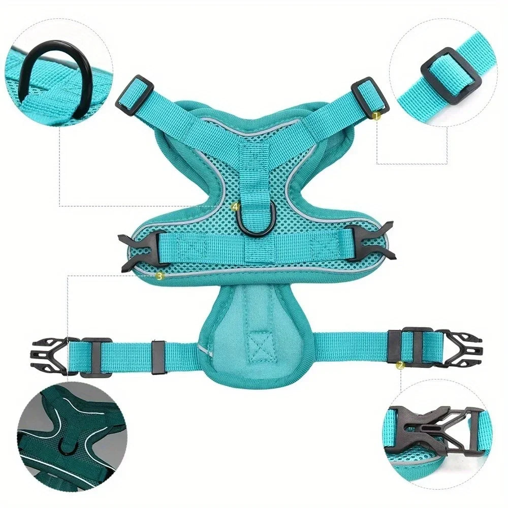 No Pull Dog Harness and Leash Set Adjustable - ProPawPet.com