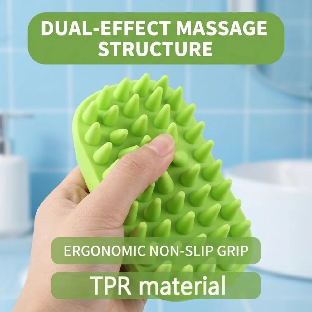Pet Bath Brush Rubber Comb Hair Removal - ProPawPet.com