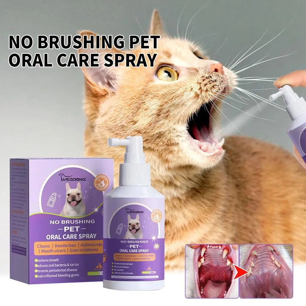 1-5PCS Portable Pet Teeth Cleaning Spray For - ProPawPet.com