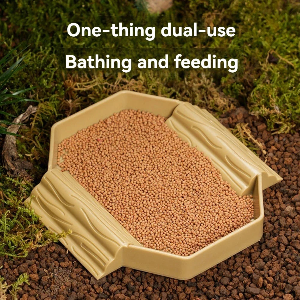 Yellow Edge Turtle Bath Basin Half Water - ProPawPet.com