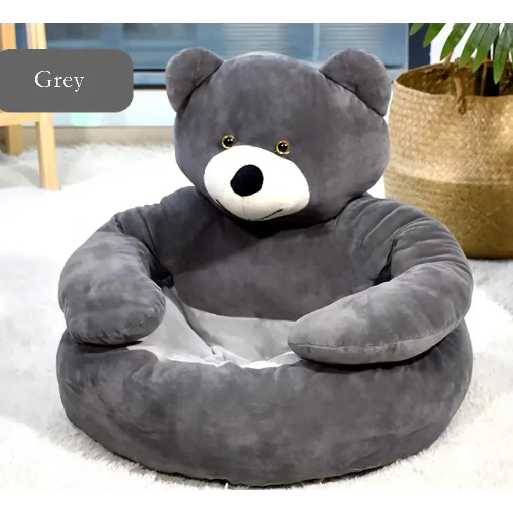 Soft Cute Bear Sofa, Semi-enclosed Dog Bed – Dog Beds & Mats