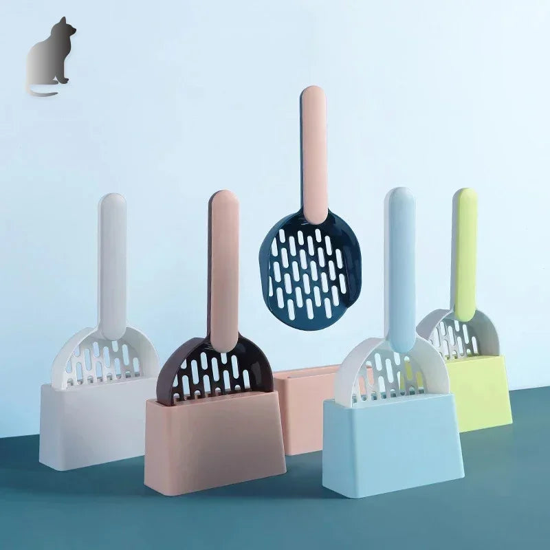 Cat Litter Scoop Set with Base Long Handle - ProPawPet.com