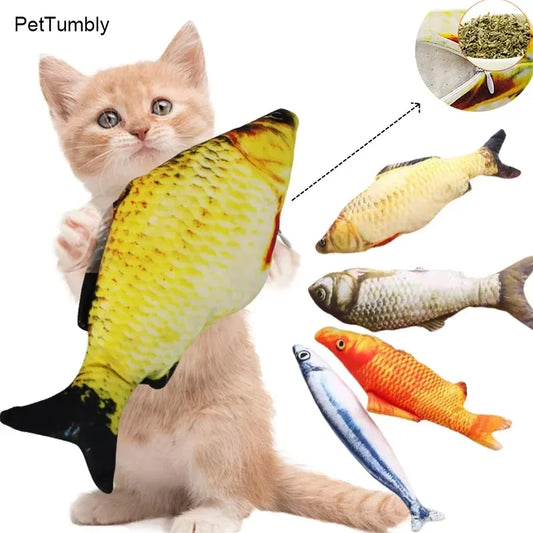 20/30/40 Creative Cat Toy 3d Fish Simulation - ProPawPet.com