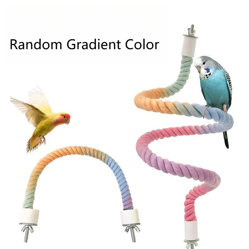 1PC Pet Bird Bite Toy Parrot Color Rope Toys - ProPawPet.com