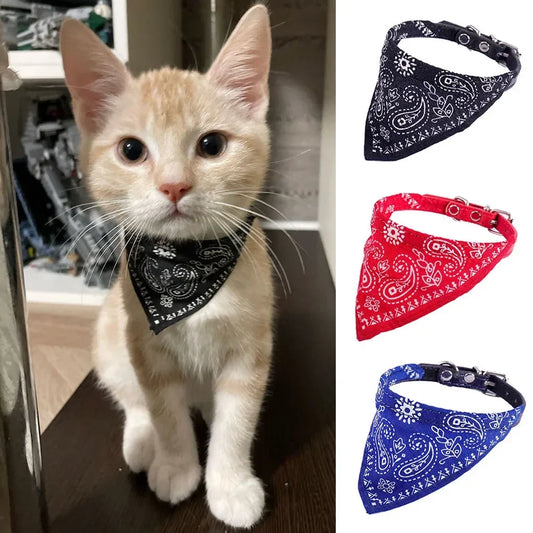 Cute Printed Bandana Cat Collar Puppy Dog - ProPawPet.com