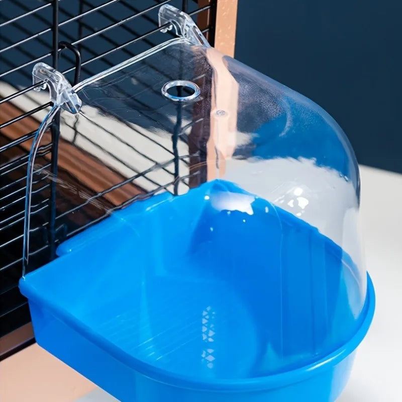 Transparent Bird Bath Tub - Splash-Proof PP - ProPawPet.com