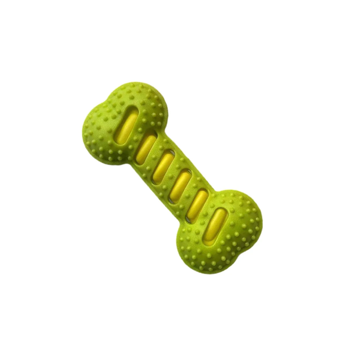 Dog Rubber Bone Chew Toy Squeaky Bite Resistant Molar Teeth – Dog Supplies