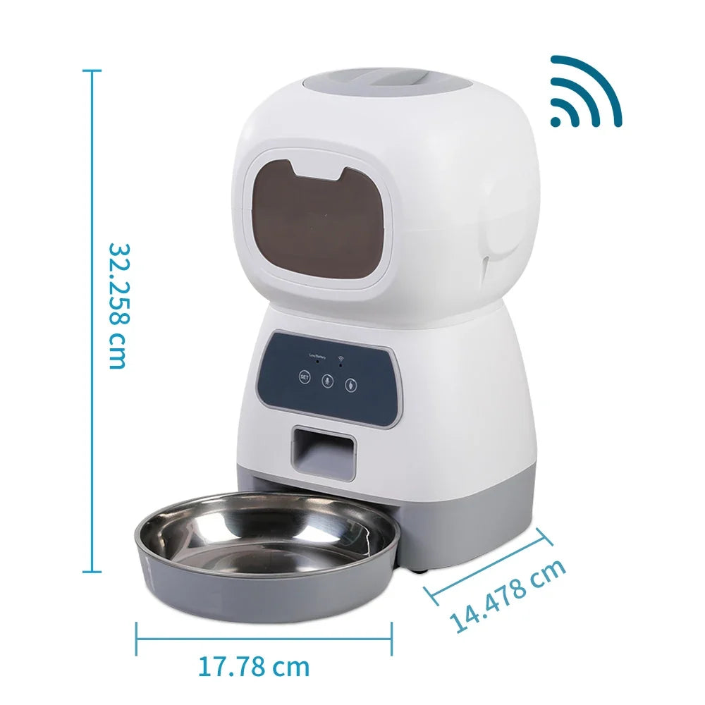 3.5L Automatic Pet Feeder For Cats WiFi - ProPawPet.com