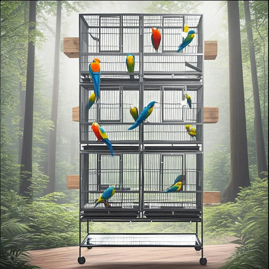 3-Tier Heavy Duty Metal Bird Breeding Stands - ProPawPet.com