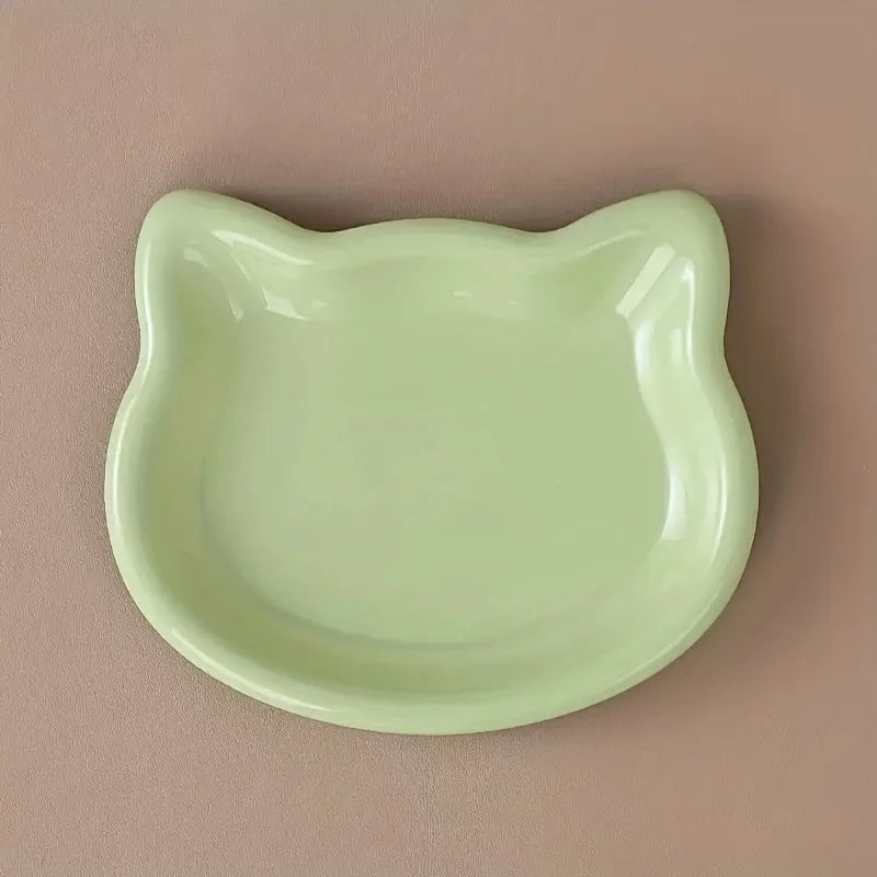 4-Color Pet Bowl Cat Food Dish Canned Snack Frozen Meal Plate – Cat Supplies