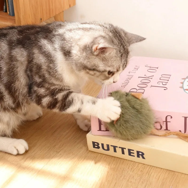 1/5pcs Interactive Mouse Plush Cat Chew Toy - ProPawPet.com
