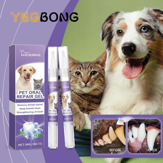 YEGBONG 2PCS Pet Oral Care Gel Bad Breath - ProPawPet.com